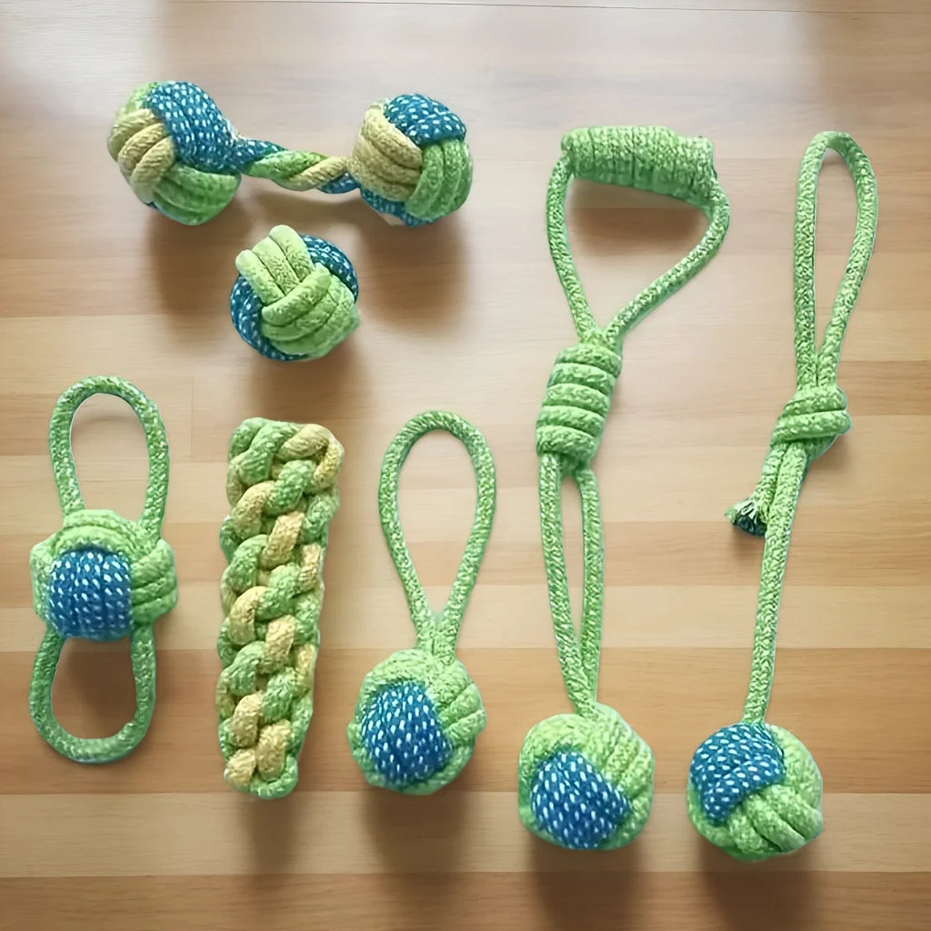 7pcs Dog Rope Chew Toys