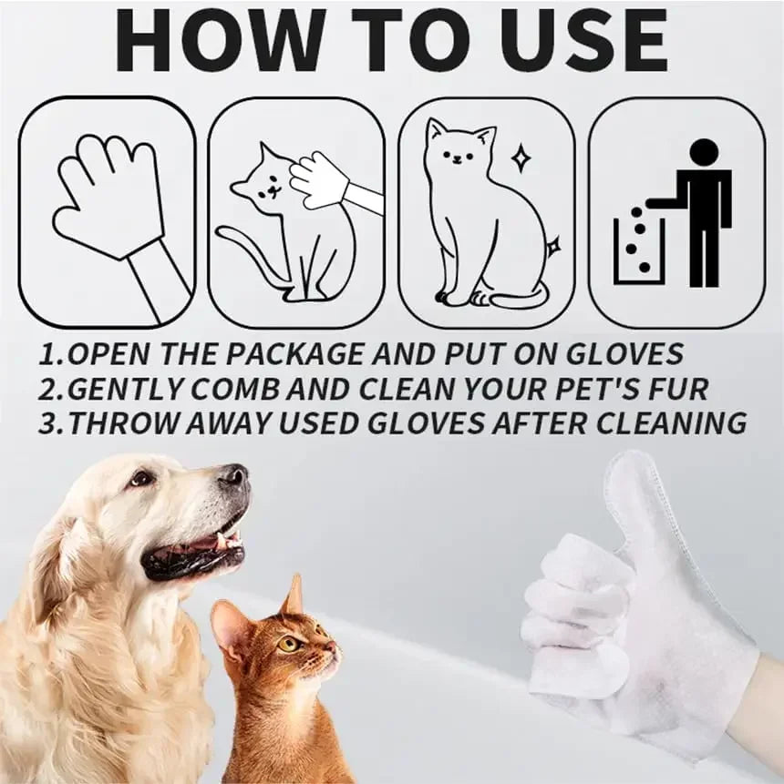 Unscented Extra Thick Pet grooming & Cleaning Wipes for Dogs & Cat.