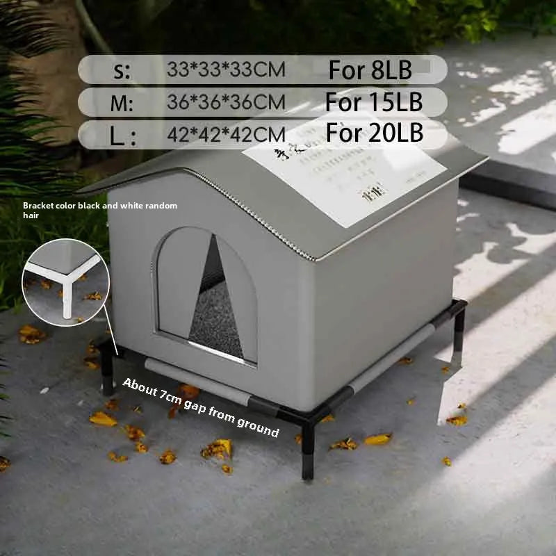 Outdoor waterproof cat/dog house.