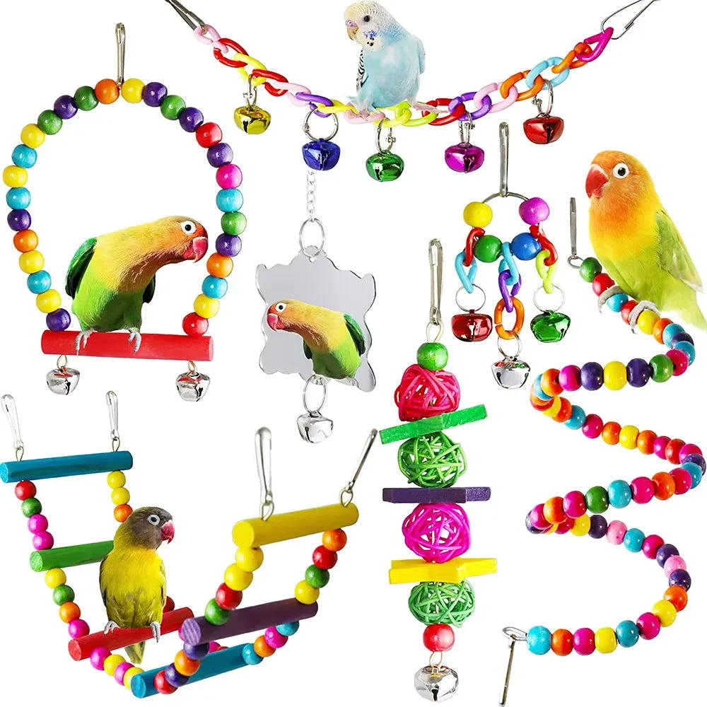 7PCS  Bird Toys.