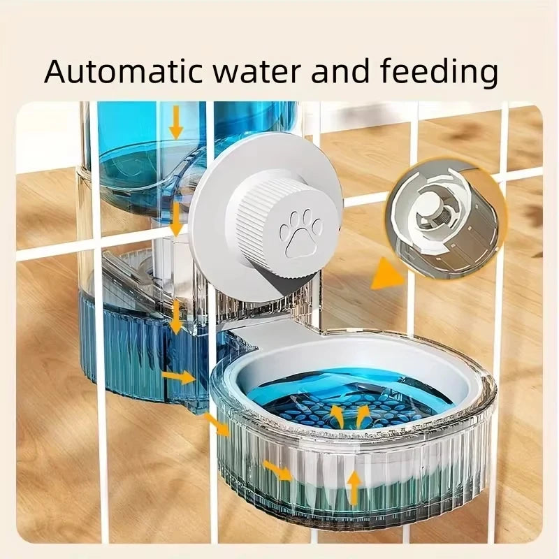 Small pet cage water &food  dispenser.
