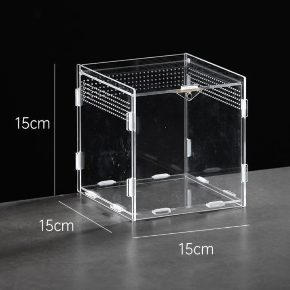 Durable Acrylic Reptile Habitat Clear box.