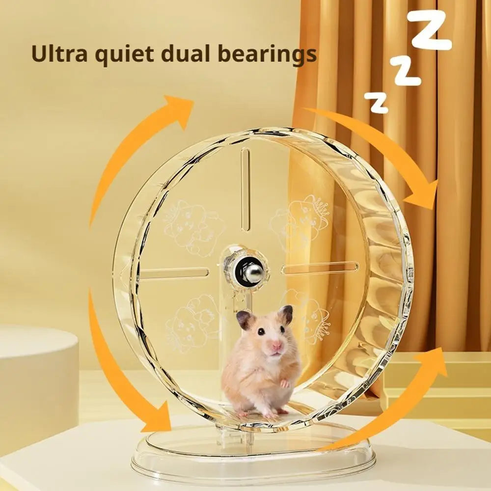 Ultra quiet Transparent hamster Running Wheel.