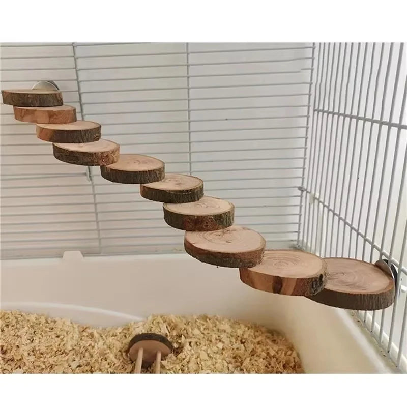 Hamster Wooden Ladder Toy For climbing.