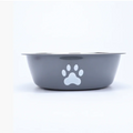 Large capacity stainless steel dog bowl anti-slip