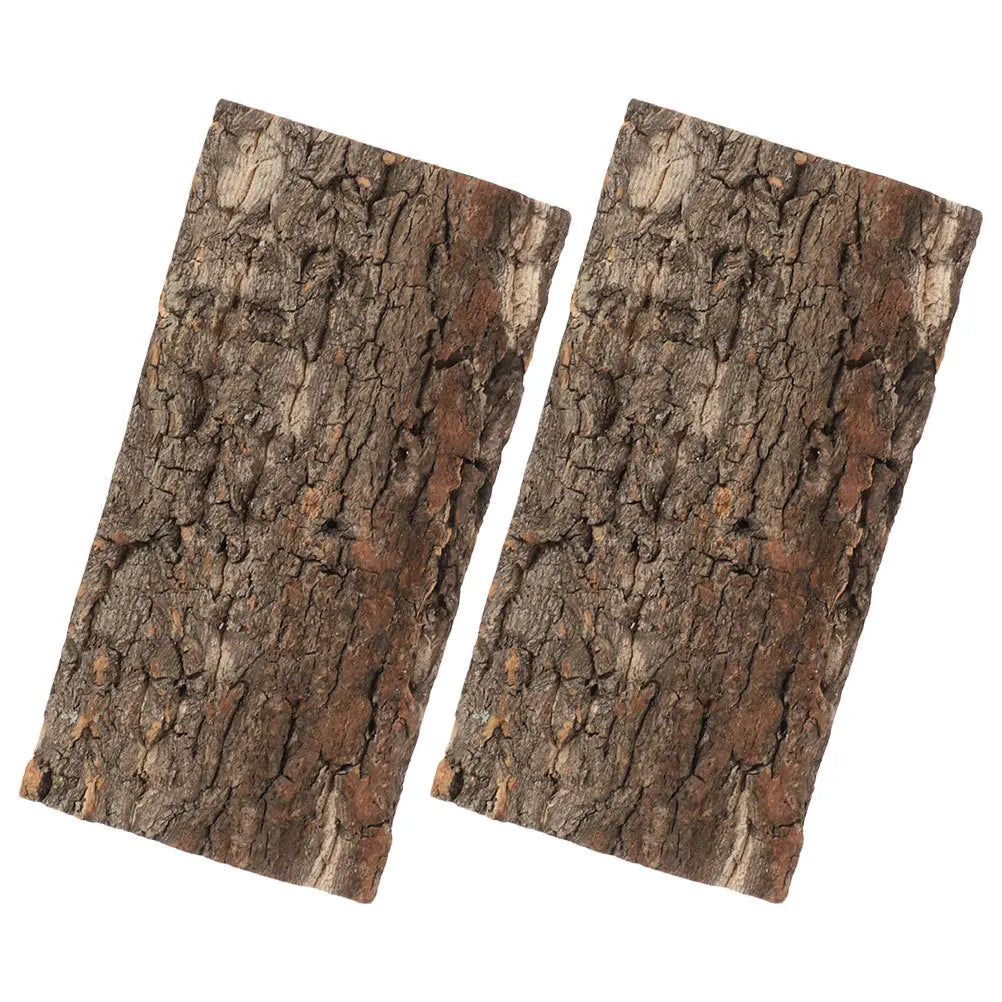 2Pcs Terrarium Cork Bark Decor for reptiles.
