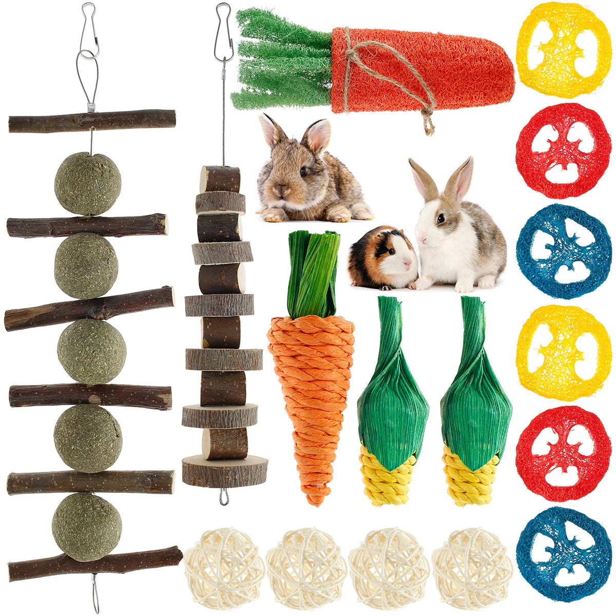 Small pet chew sticks,blocks and more.