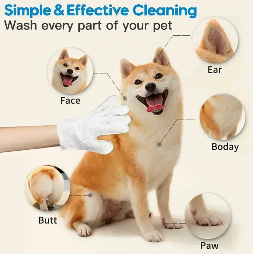 Unscented Extra Thick Pet grooming & Cleaning Wipes for Dogs & Cat.