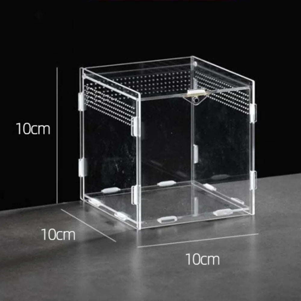 Durable Acrylic Reptile Habitat Clear box.