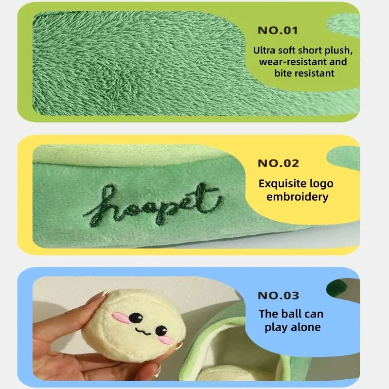 Peapod dog chew toy.