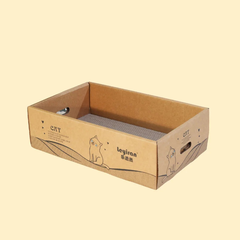 6-Pack Cat Scratching Posts, 13" Wide Extra Large, Reversible Cardboard Scratching Posts.