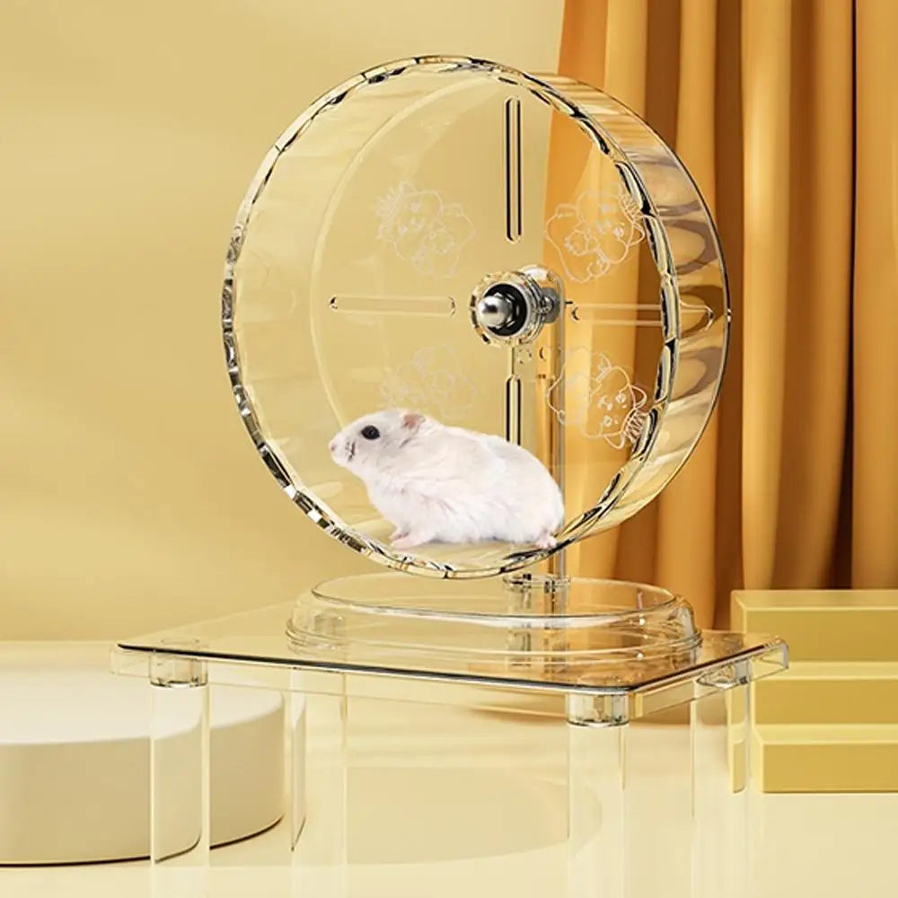 Ultra quiet Transparent hamster Running Wheel.