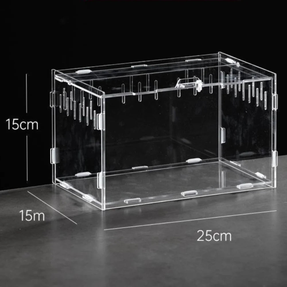 Durable Acrylic Reptile Habitat Clear box.