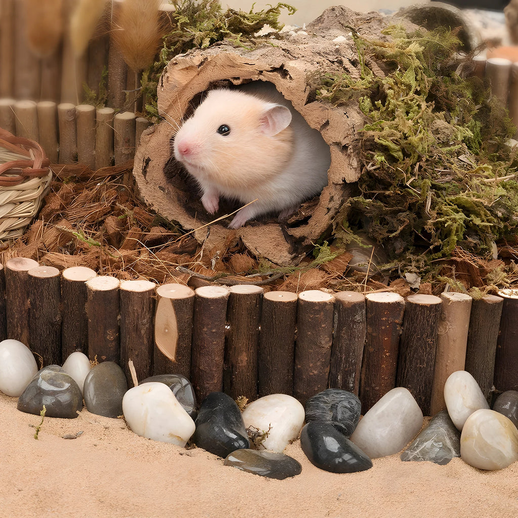 Small pet wooden bridge.