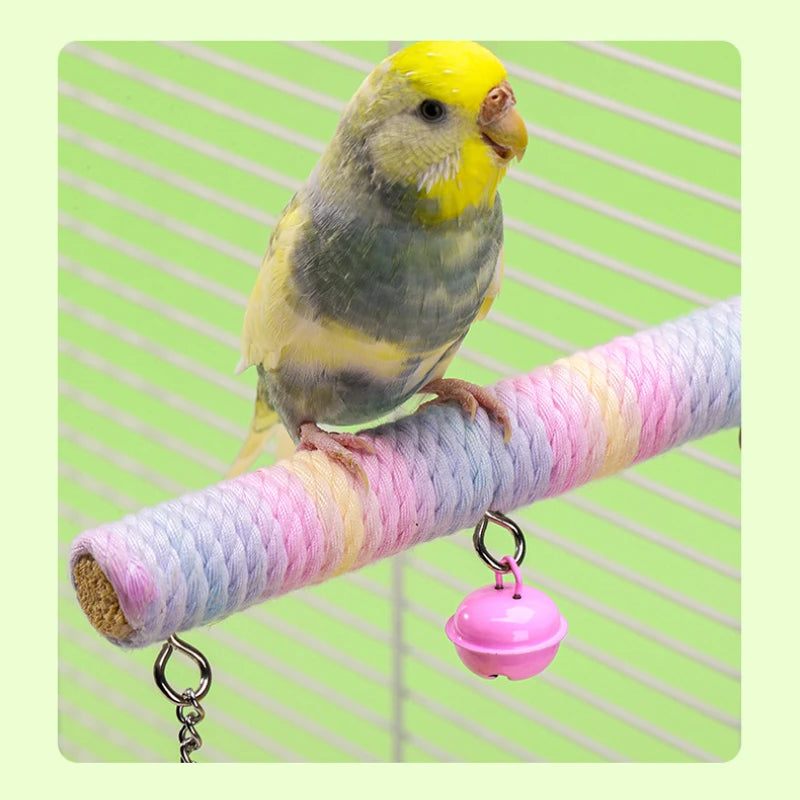 Multi colour bird swing