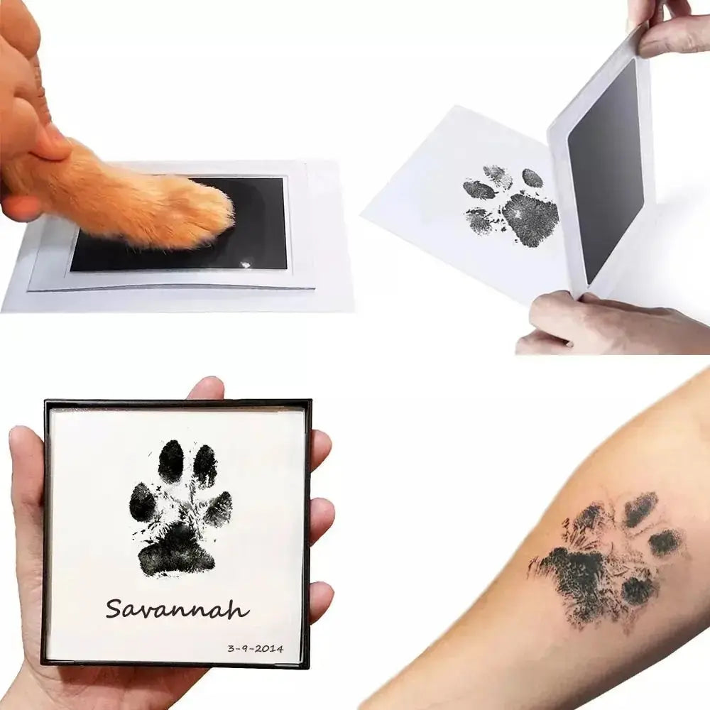Pet paw/nose ink transfer.