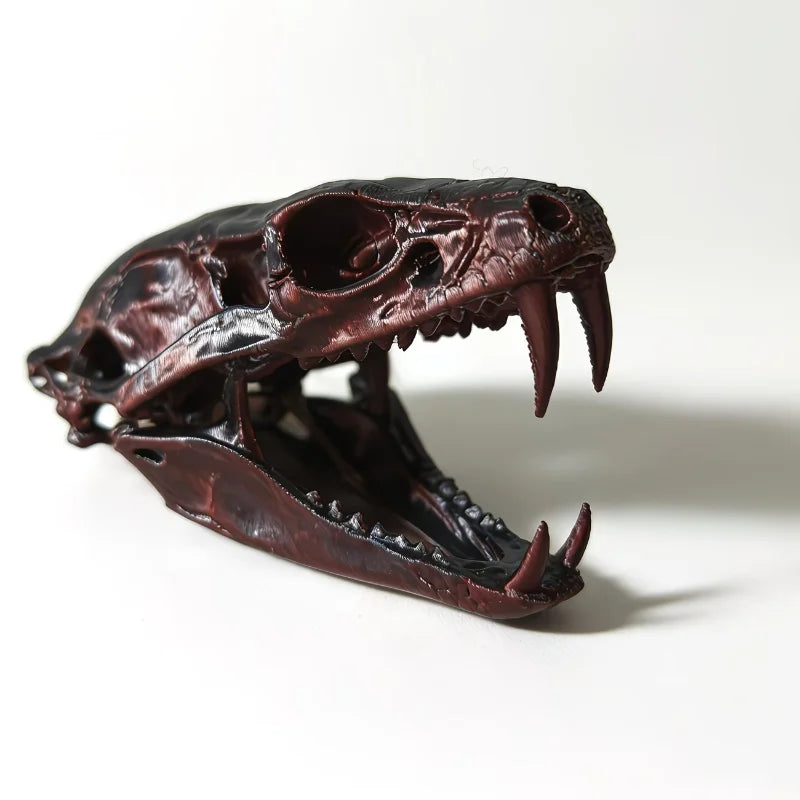 Reptile Vivarium ornament snake skull.