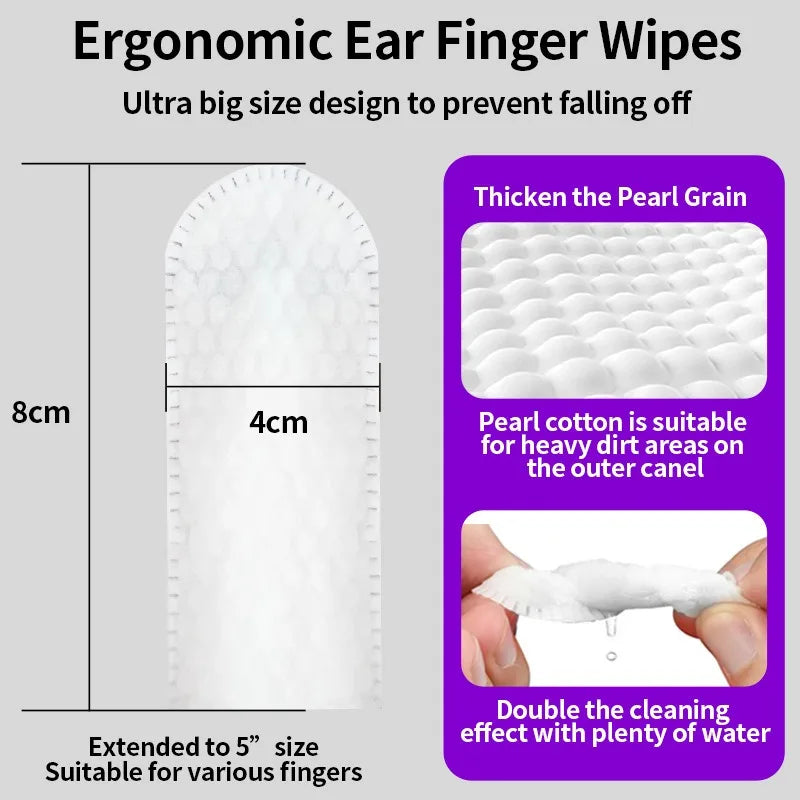 Ear cleaning wipes for dogs and cats.