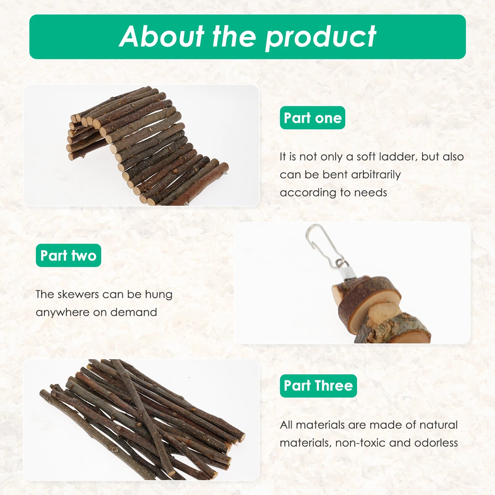 Small pet chew sticks,blocks and more.
