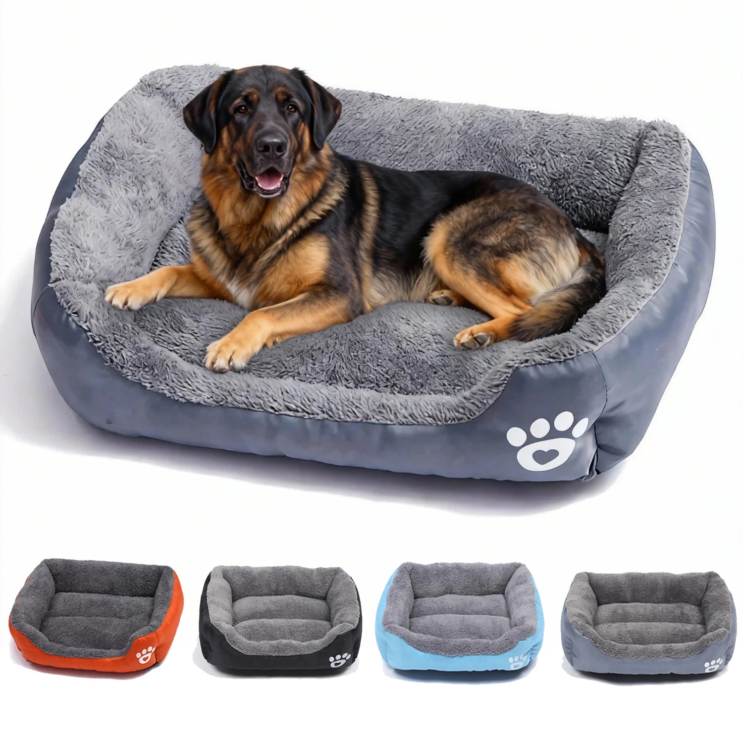Ultra Soft Plush Dog Bed – Calming Comfort Cushion