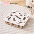 Scratching post and activity block for cats.