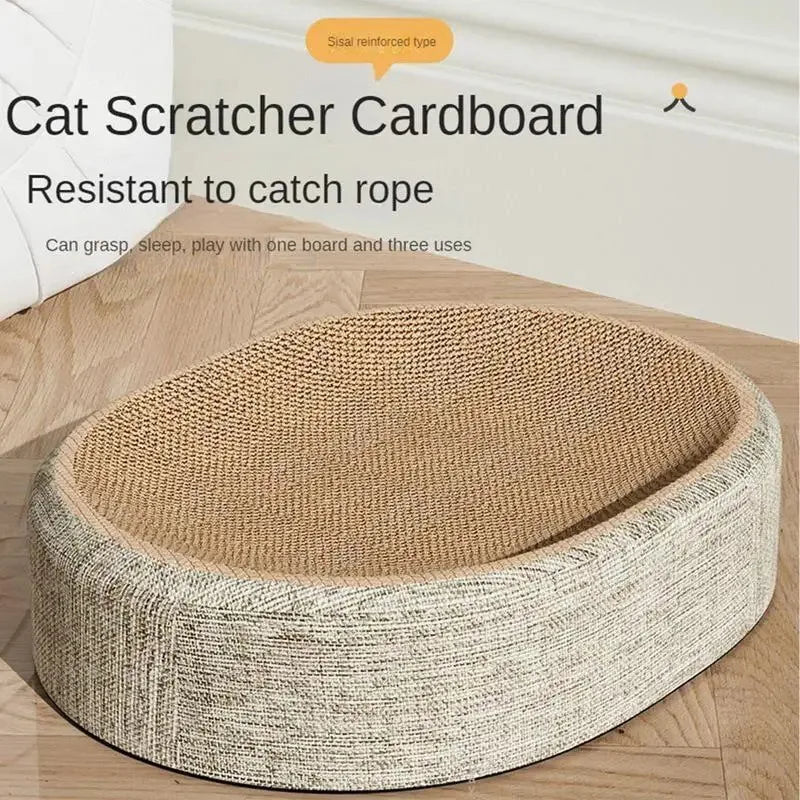 2in1 Oval cat scratcher and bed.