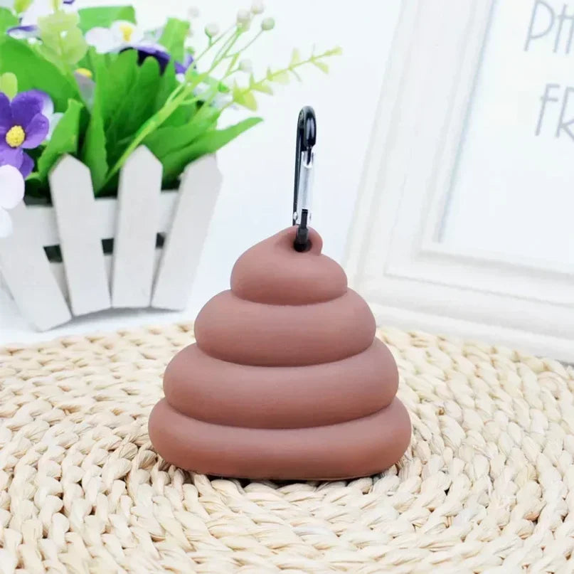 Poo emoji dog/ cat poo bag holder.