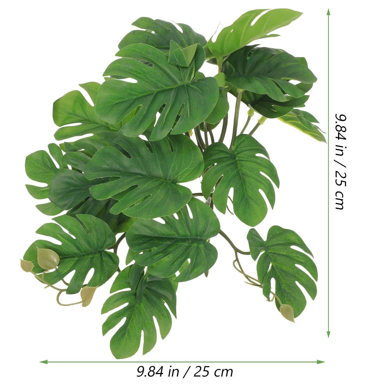 Reptile imitation plants for vivarium.