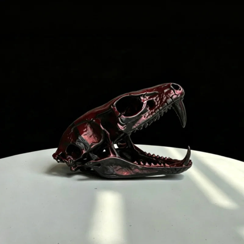 Reptile Vivarium ornament snake skull.