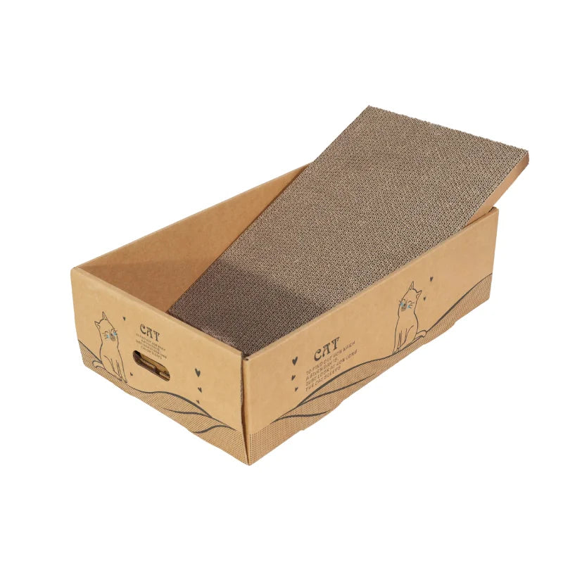 6-Pack Cat Scratching Posts, 13" Wide Extra Large, Reversible Cardboard Scratching Posts.