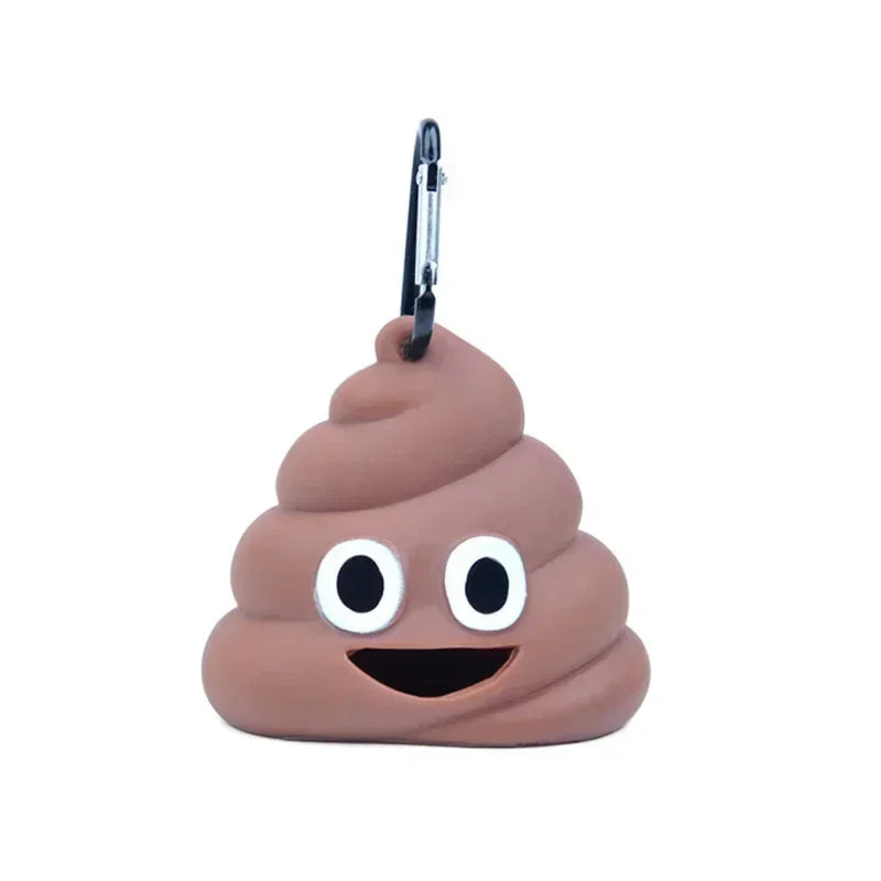 Poo emoji dog/ cat poo bag holder.