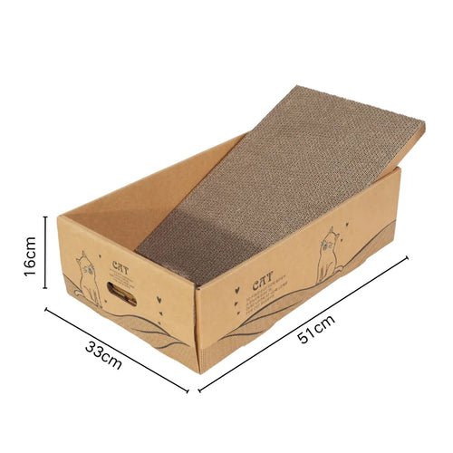 6-Pack Cat Scratching Posts, 13" Wide Extra Large, Reversible Cardboard Scratching Posts.