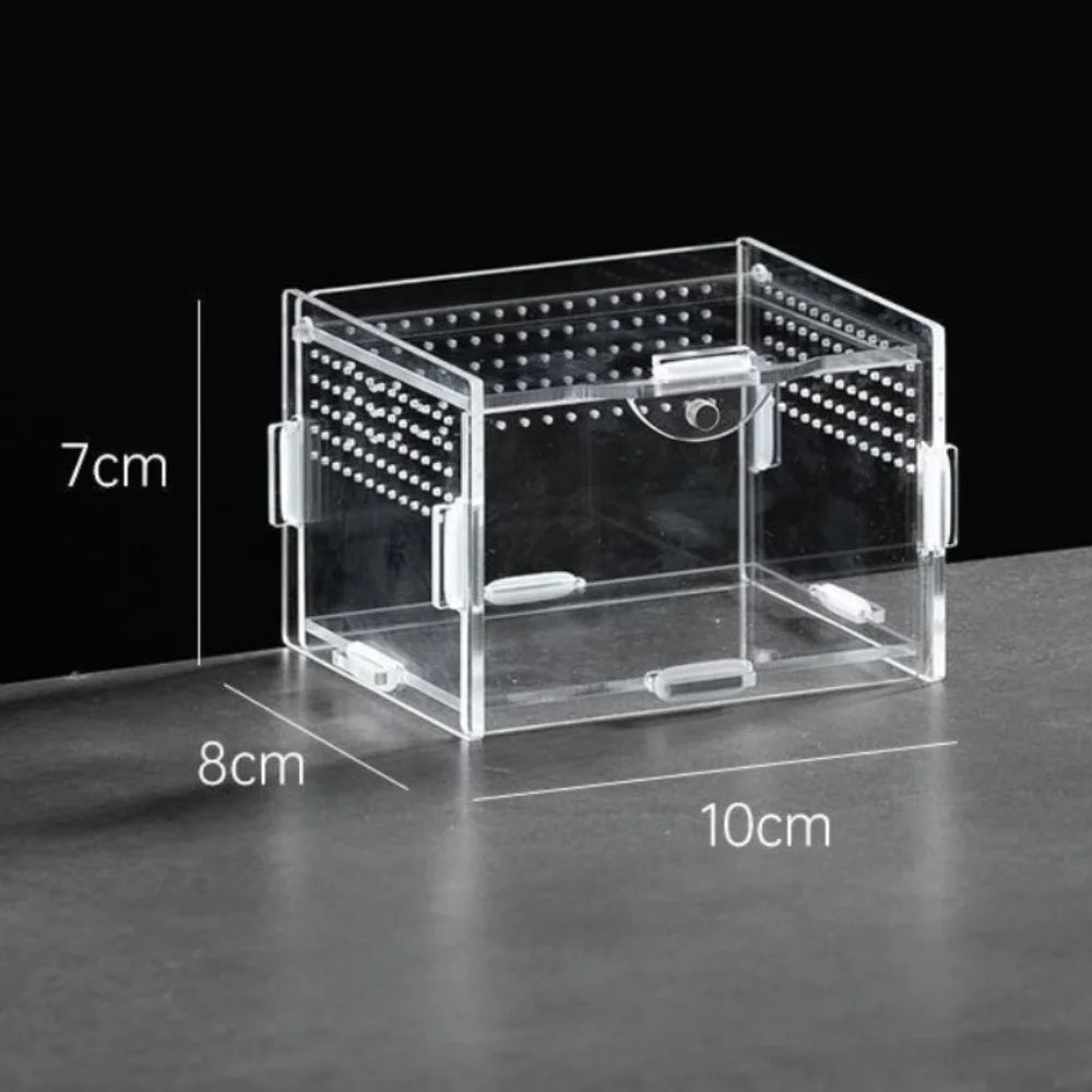 Durable Acrylic Reptile Habitat Clear box.