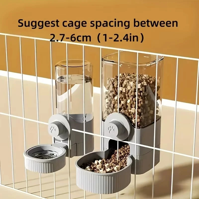 Small pet cage water &food  dispenser.