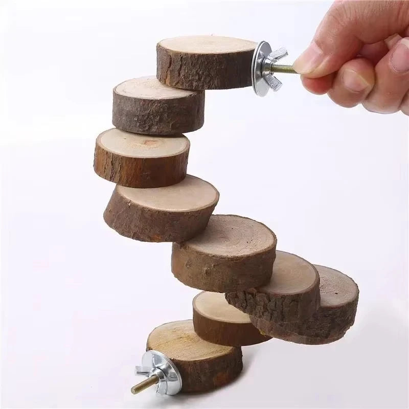 Hamster Wooden Ladder Toy For climbing.