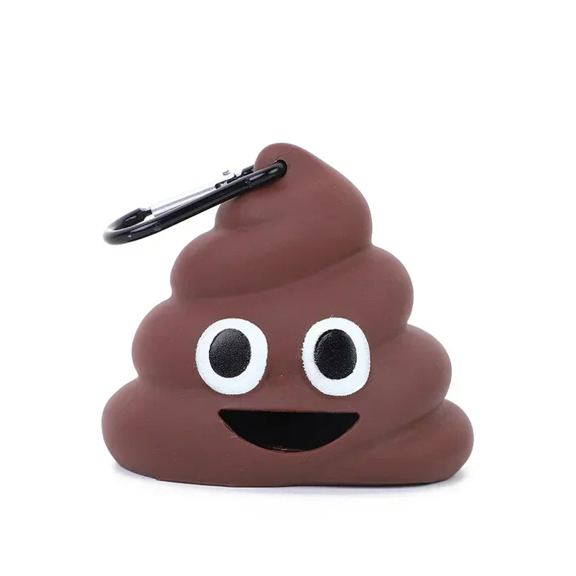 Poo emoji dog/ cat poo bag holder.