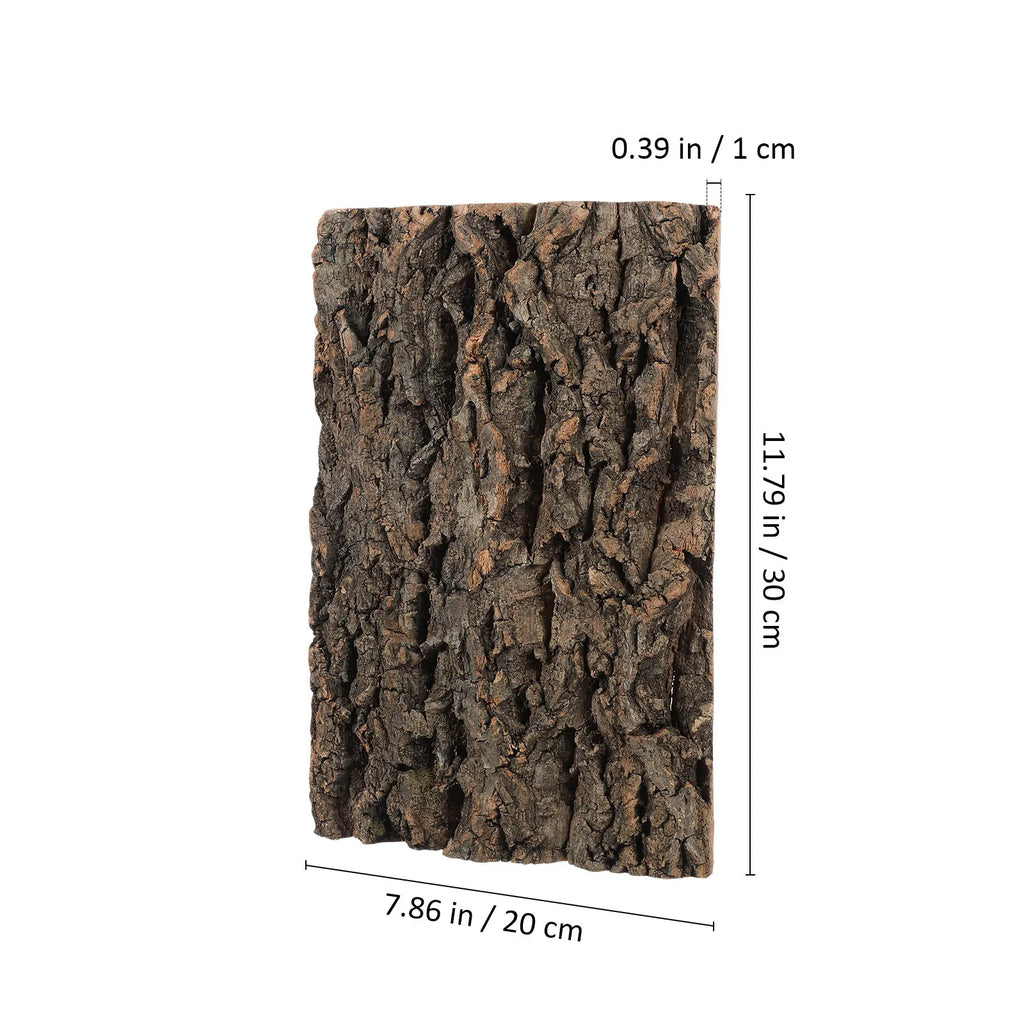 2 piece Cork bark texture for reptiles.