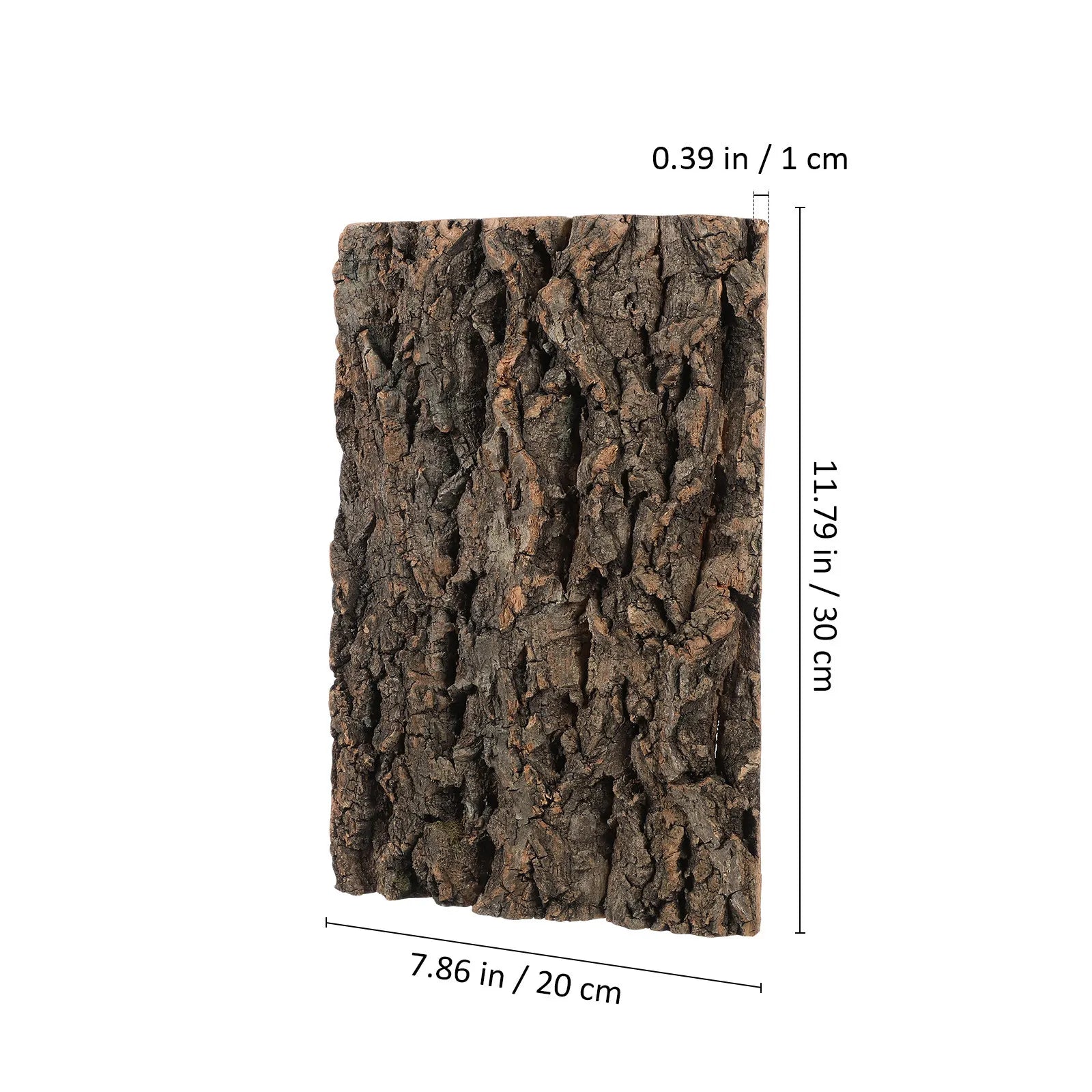 2 piece Cork bark texture for reptiles.