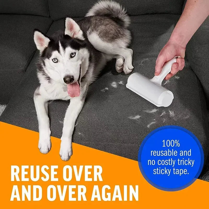 Reusable Pet Hair Lint Roller – For Clothes, Furniture & Cars