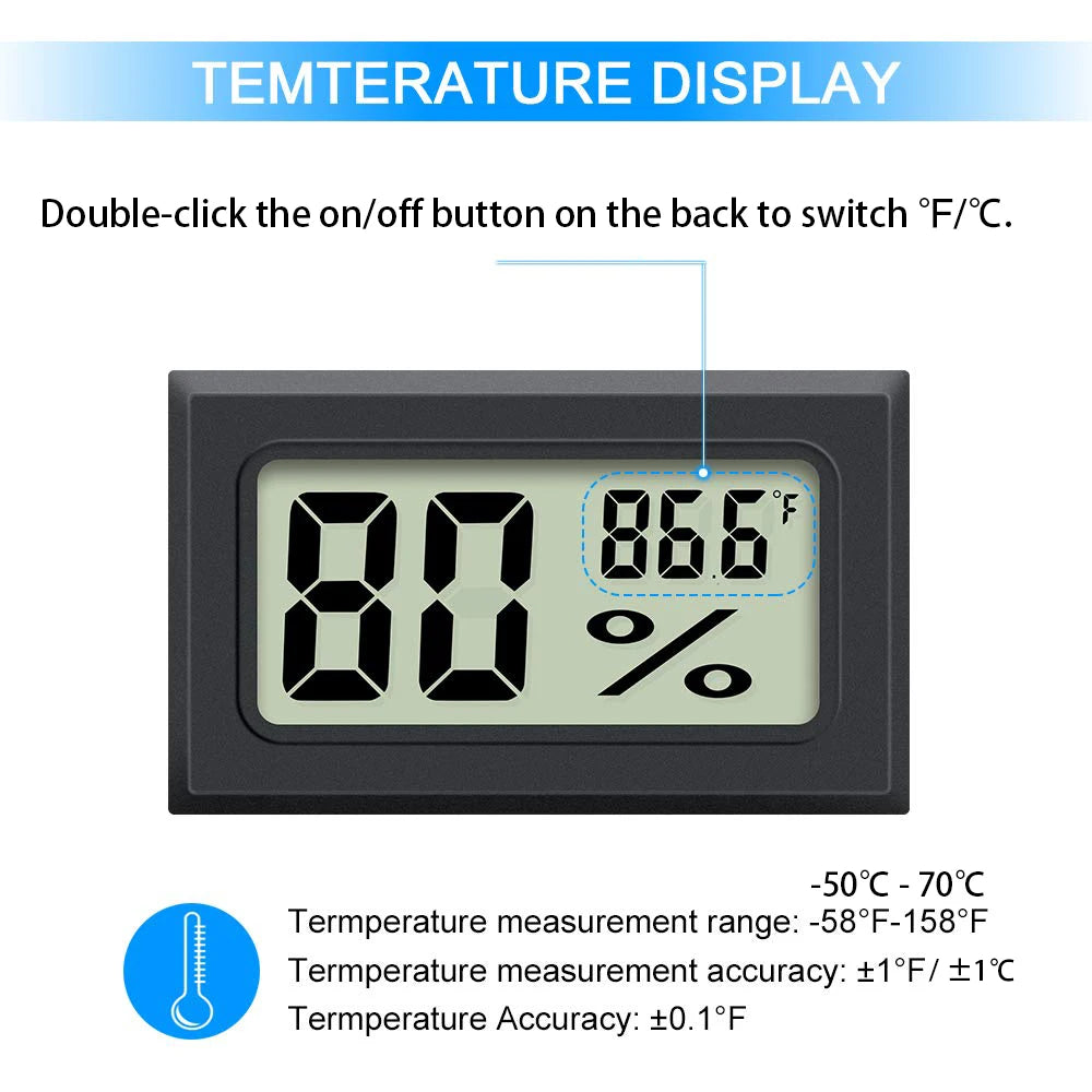 Digital vivarium thermometer.