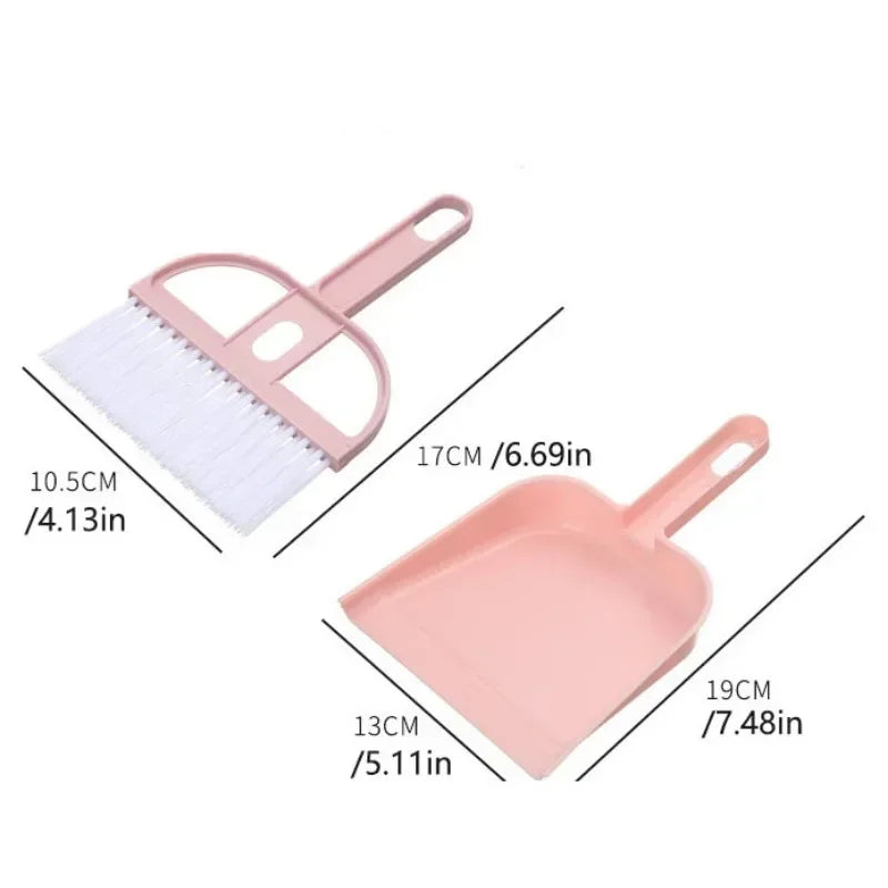 Mini dustpan and brush, for sawdust and food spillage.