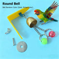 Metal, Acrylic bird bell toy.