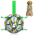 Dog chew football, multi-grip for playing.