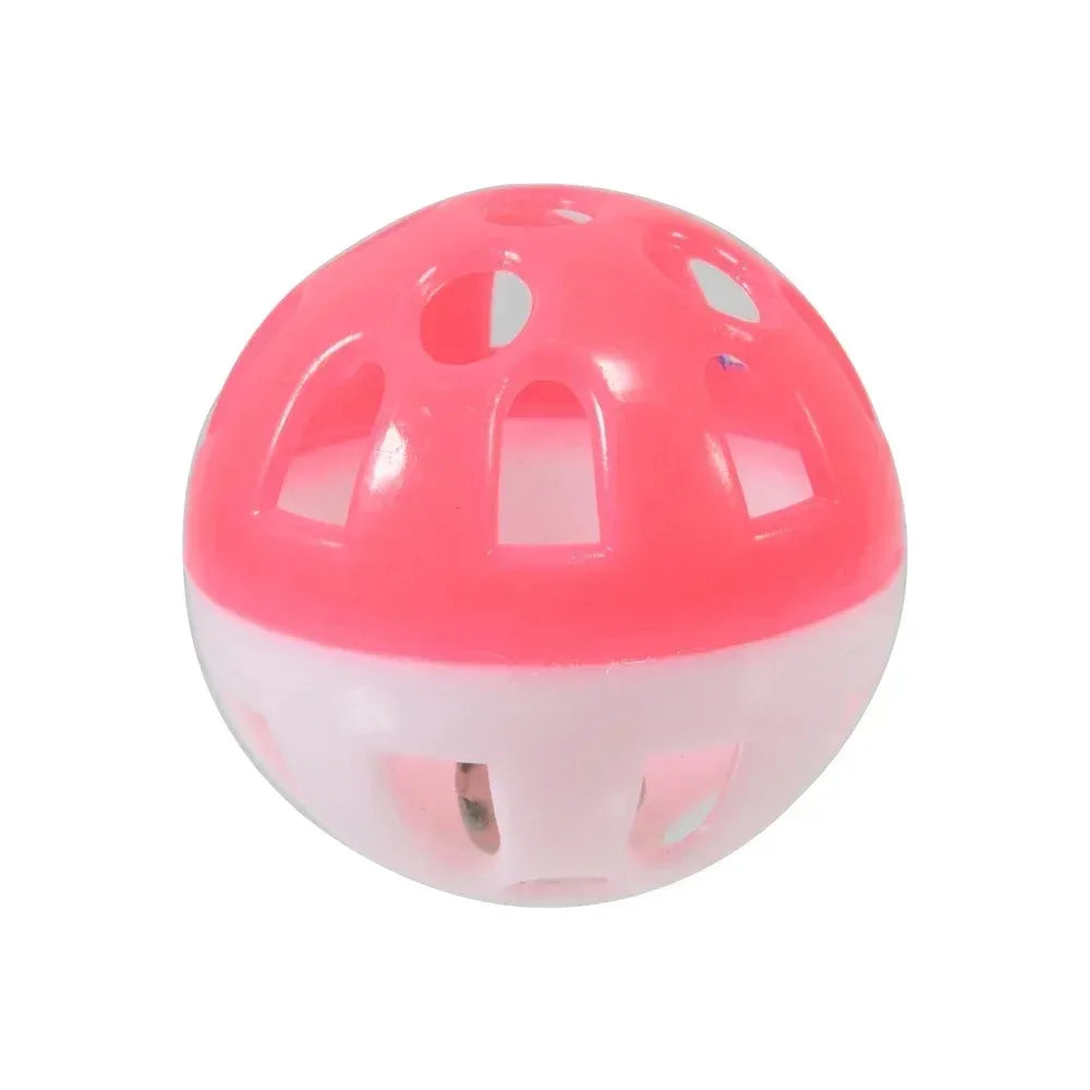 10PCS Pet Parrot Toy Colourful Hollow Rolling Bell.
