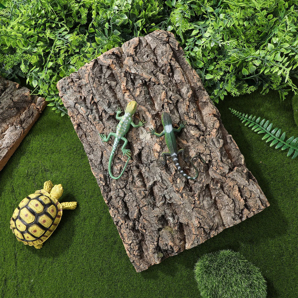 2 piece Cork bark texture for reptiles.