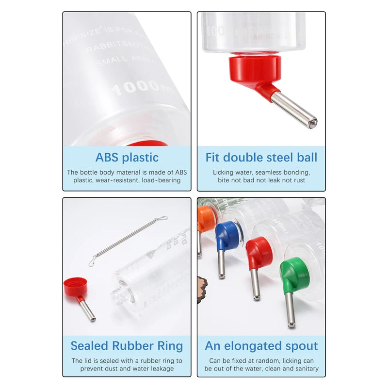 1 pc Random 1000ml Drinking Plastic Water Bottle