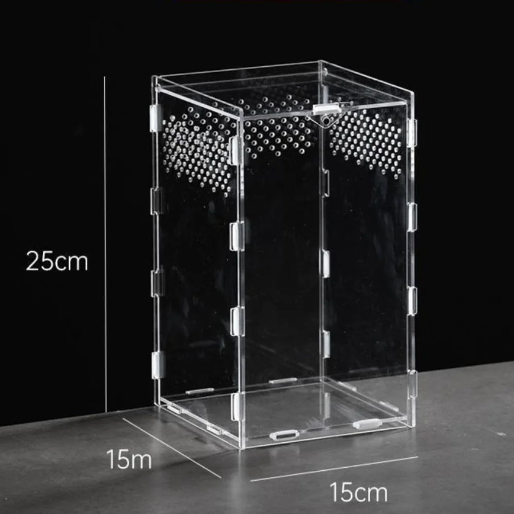 Durable Acrylic Reptile Habitat Clear box.