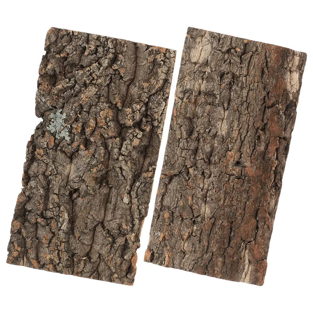2Pcs Terrarium Cork Bark Decor for reptiles.