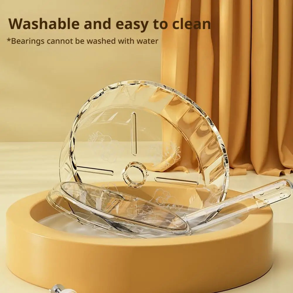 Ultra quiet Transparent hamster Running Wheel.