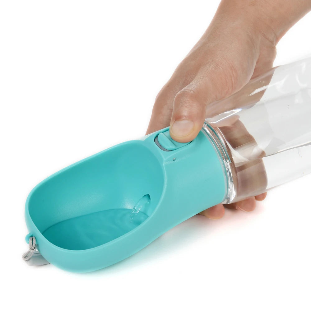 Portable dog water bottle.